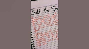 HANDWRITING VLOG  #Neat & clean writing #Cursive writing #Faith in GOD #Youtubeshorts #Shorts