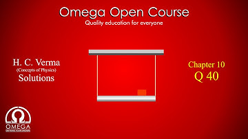 H. C. Verma Solutions - Chapter 10, Question 40