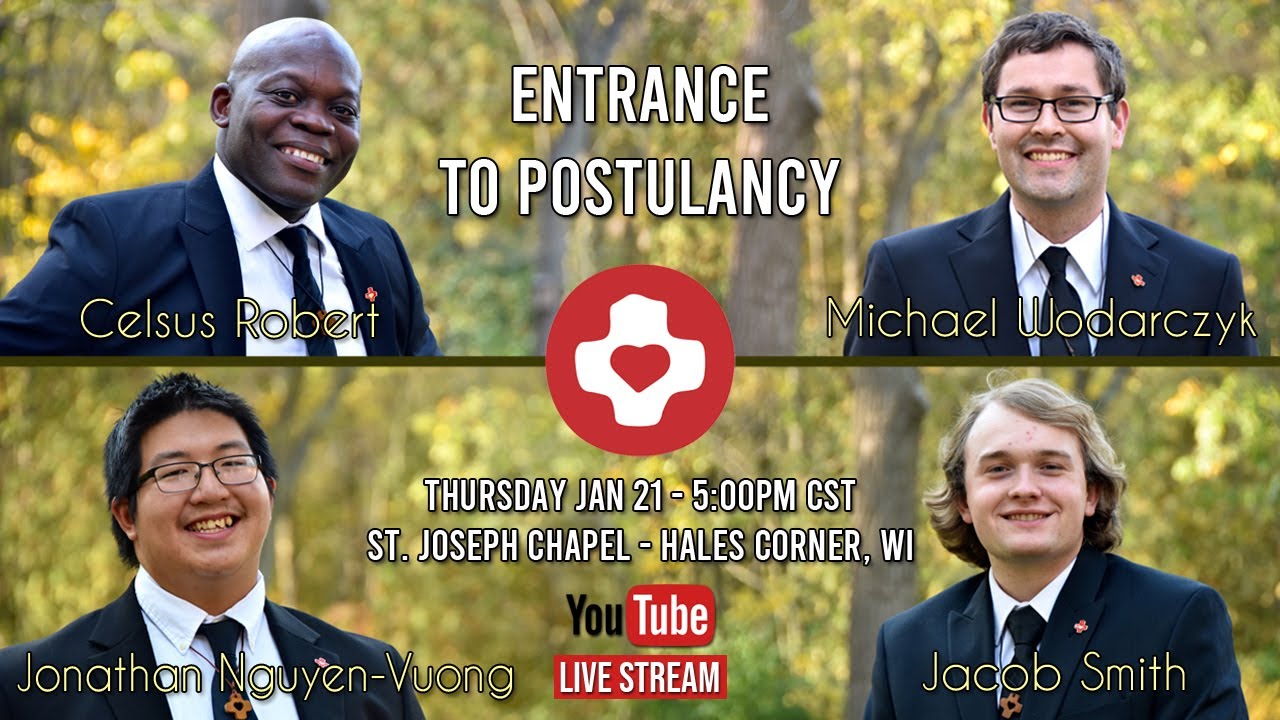 Entrance to Postulancy Jan 2021 | Priests of the Sacred Heart (Dehonian)
