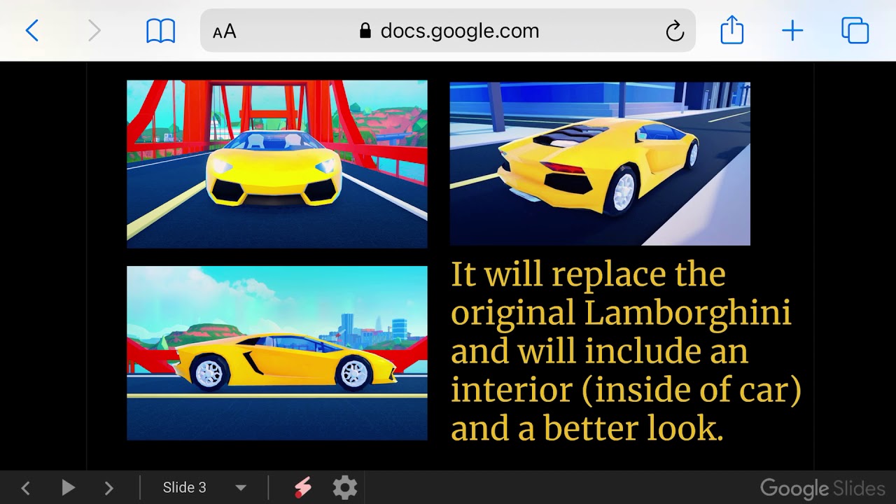 NEW Roblox Jailbreak McLaren Air Tail and Lamborghini Revamp and interior!!!