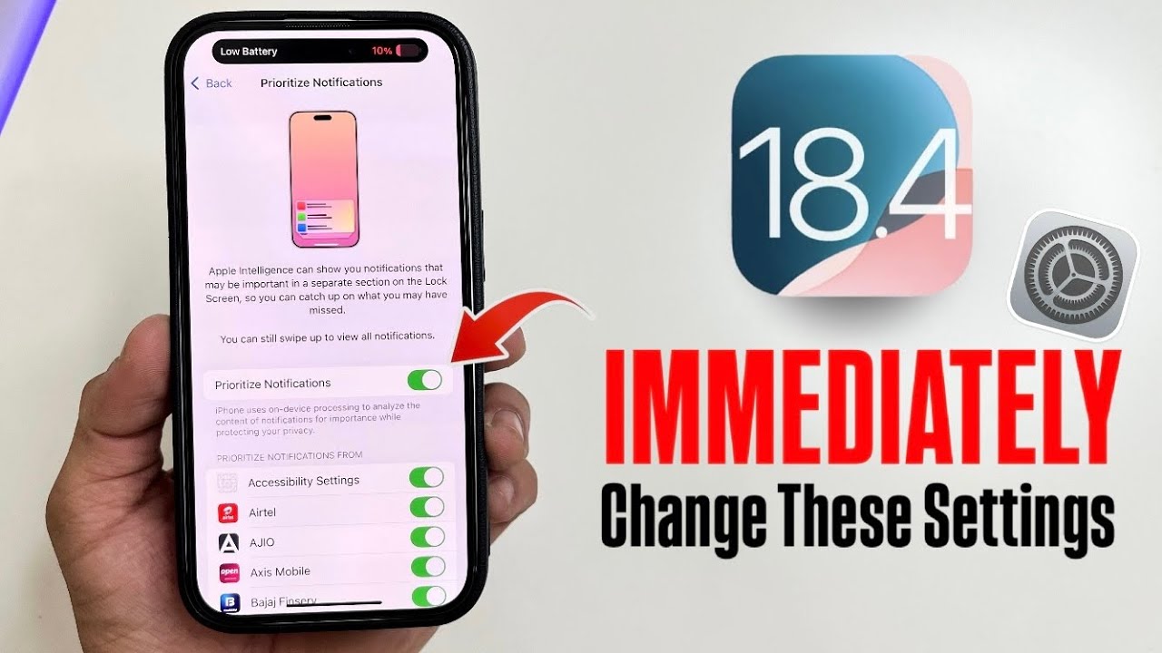 iOS 18.4 Top Settings you need to Change Right Now - YouTube
