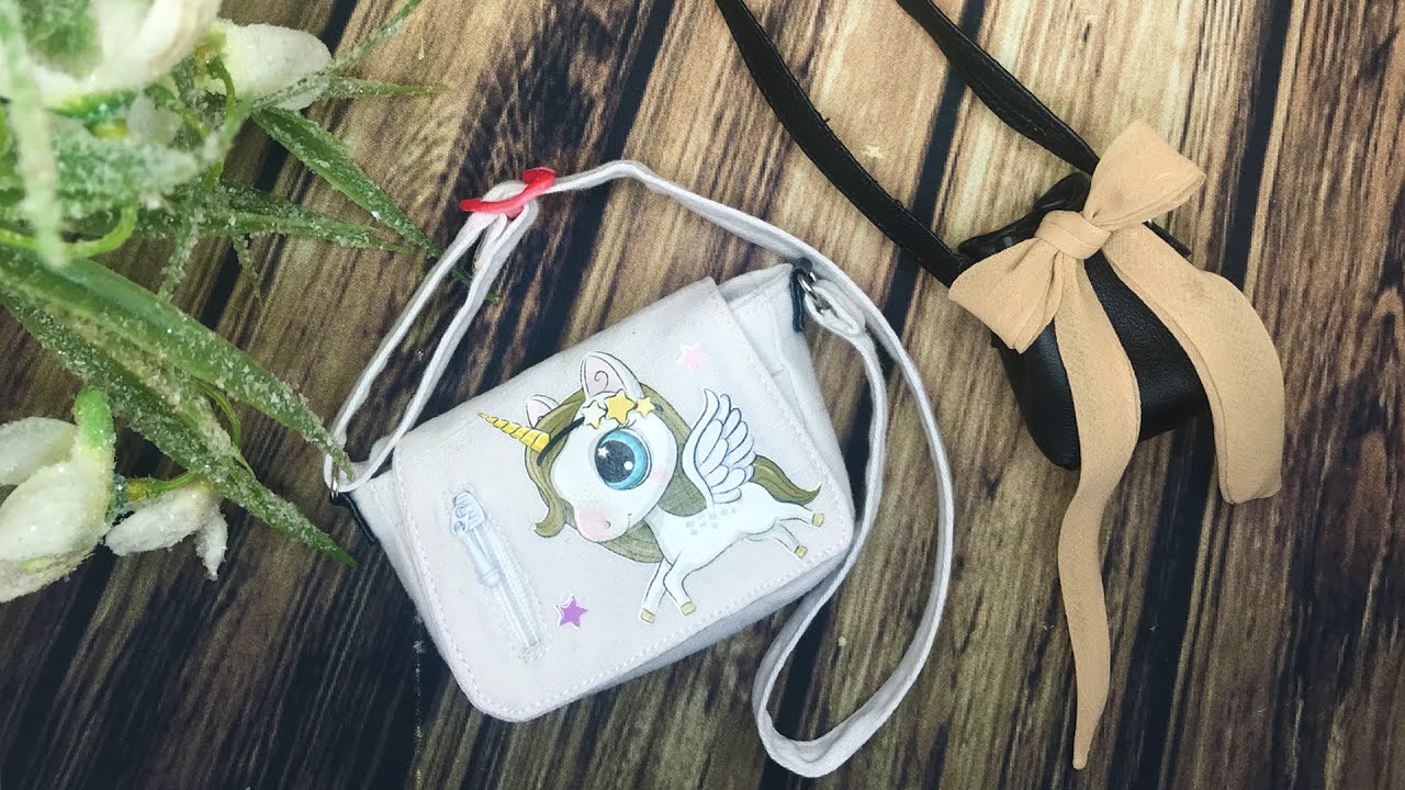 DIY Mini Bags For Doll Tutorial / BJD Doll bag Tutorial / DIY Barbie