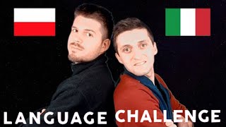 LANGUAGE CHALLENGE POLISH vs ITALIAN - VODKA vs PIZZA - HILARIOUS - Włoch Próbuje Mowić Po Polsku