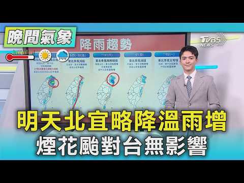 天氣/明天北宜略降溫雨增 煙花颱對台無影響｜氣象主播 吳軒彤｜TVBS氣象站｜TVBS新聞20261001 @TVBSNEWS02