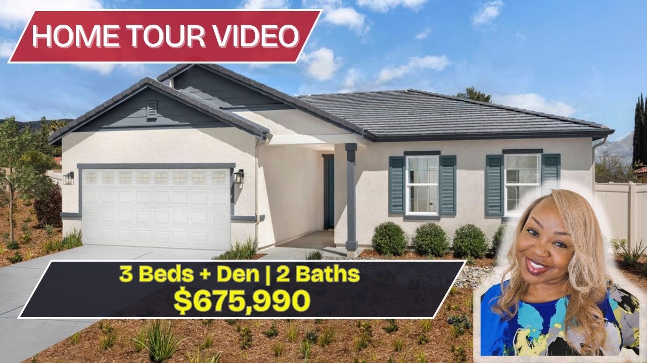 ➡️ New 3 Bed + Den Home in Moreno Valley | 1,765 Sq Ft New Construction Tour 🏡