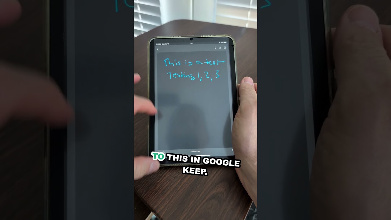 Taking Notes With Apple iPad Mini And Google Keep