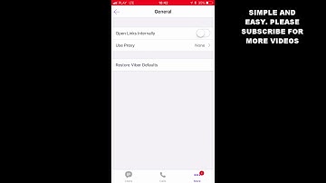 HOW TO ENABLE OR DISABLE OPEN LINKS INTERNALLY IN VIBER APP (IOS)