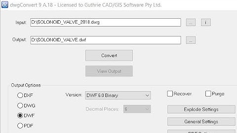 DWF to DWG conversion by dwgConvert [1080p HD]