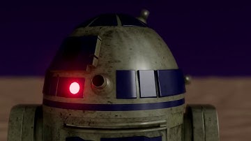 R2-D2 3D Model Animation
