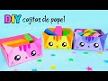 Manualidades con Papel / Cajitas de Papel DIY Organizador de Escritorio / Tutorial Origami