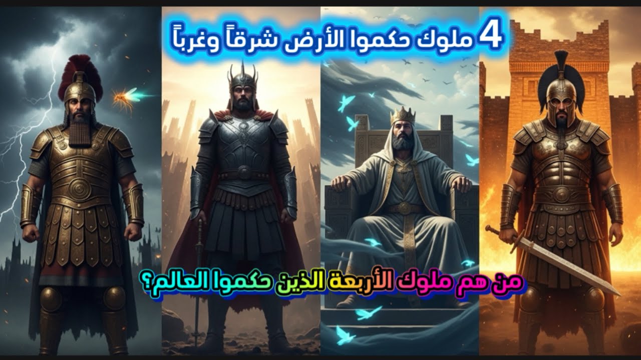 4 ملوك حكموا الأرض شرقاً وغرباً… النهاية المذلة لأحدهم ستصدمك 