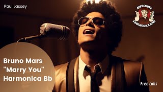 Bruno Mars - Marry you - Harmonica Bb