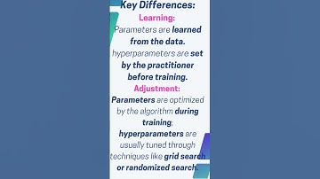 Parameters Vs. Hyperparameters in Machine Learning
