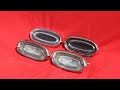 1958 Bonneville Backup Light Lenses and Bezels Delete Plates
