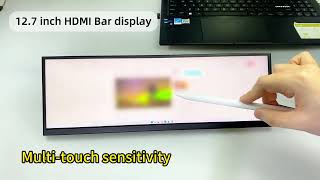 12.7-Inch IPS Touchscreen Monitor,2.5K/ 2880x864, 120Hz, Type-C#monitor #display #touch #screen