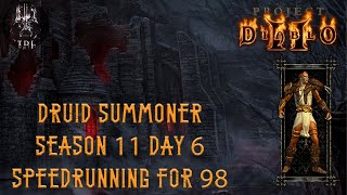 Project Diablo 2 Season 11 Day 6 - Speedrunning Maps for Level 98