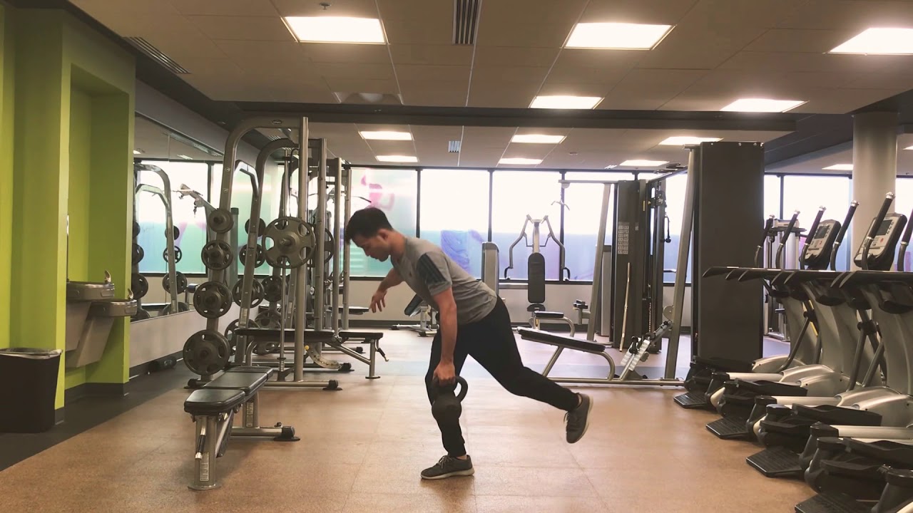Single Leg RDL with KB Exchange - YouTube