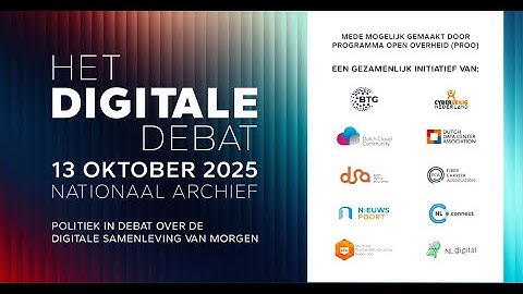 Hét Digitale Debat 2025 – politici kruisen de degens over onze toekomst
