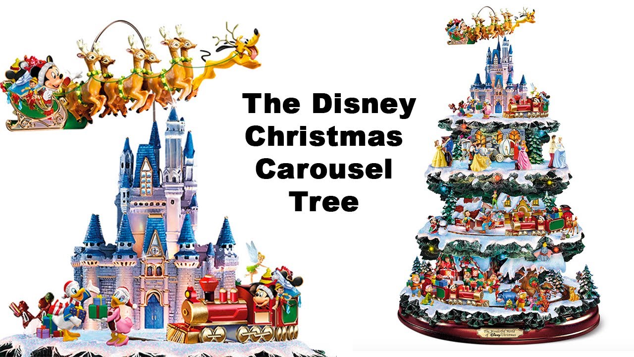 The Disney Christmas Carousel Tree Youtube