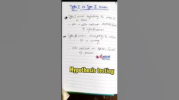 Type 1 vs type 2 error | hypothesis testing