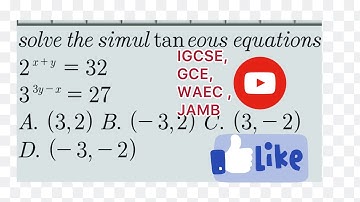 Simultaneous equations with indices