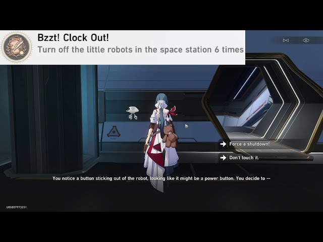 Honkai: Star Rail – White Robot Location In Herta Space Station (Bzzt!  Clock Out! Achievement)