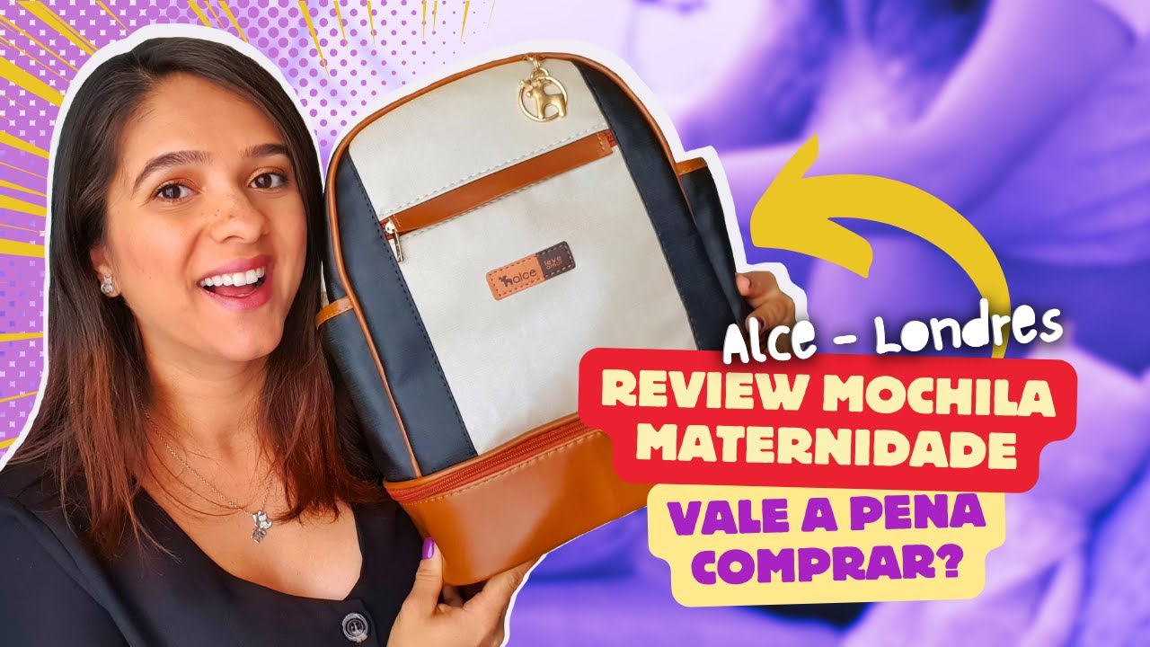 Kit Bolsa Mala e Mochila Maternidade Coleção Cores - Creme e Pink - Alce