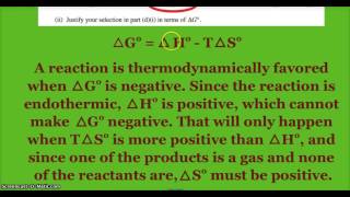 AP Chemistry Free Response Question 2016 #2