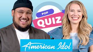 AMERICAN IDOL Season 24's Hannah Harper & Jordan McCullough test their knowledge | TV Insider