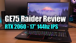 MSI GE75 Raider 2020 Review - i7 10750H - RTX 2060
