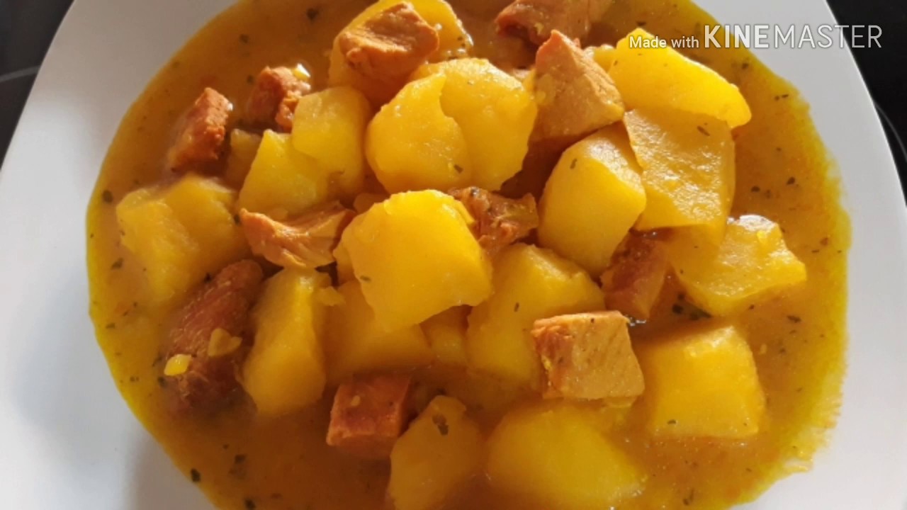 GUISO DE PATATAS AMARILLAS CON PINCHOS MORUNOS FACILÍSIMO