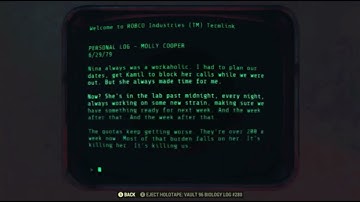 Biology Workstation (Vault 96) - Fallout 76 Terminal (Quest)