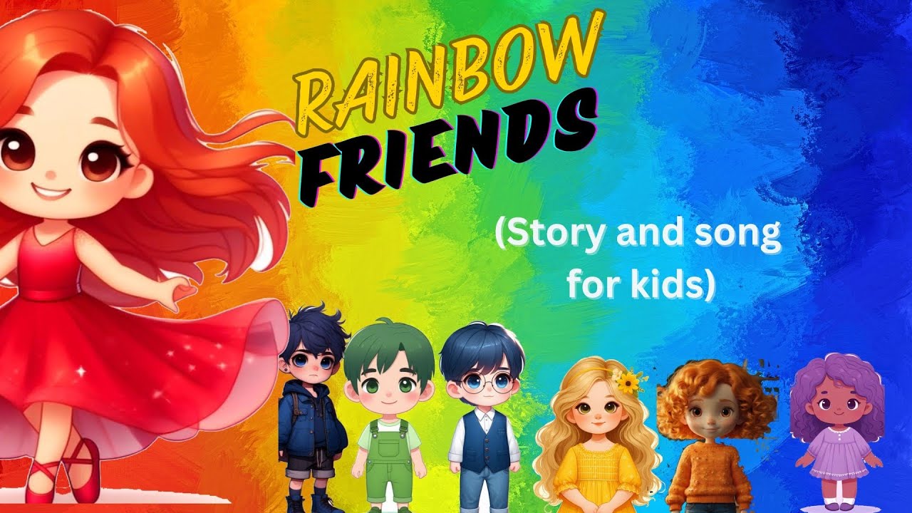 Rainbow friends/story and song for kids🏳‍🌈🌈 - YouTube