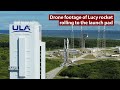 NASA&#39;s Lucy probe rolls to the launch pad atop an Atlas 5 rocket