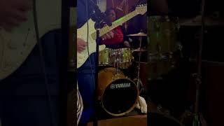Did you see that towel fall? That’s because we SHAKE the room!!! #livemusic #drummer #femaledrummer