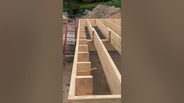 Framing the floor.#construction #building #addition #framing #subfloor