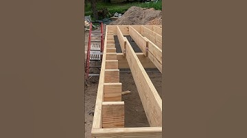 Framing the floor.#construction #building #addition #framing #subfloor