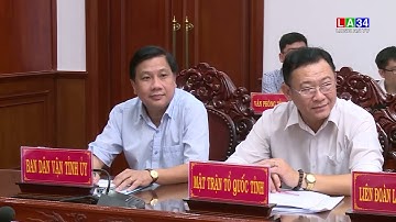 Giao ban các khối Đảng, MTTQ và các tổ chức chính trị - xã hội I LONG AN TV