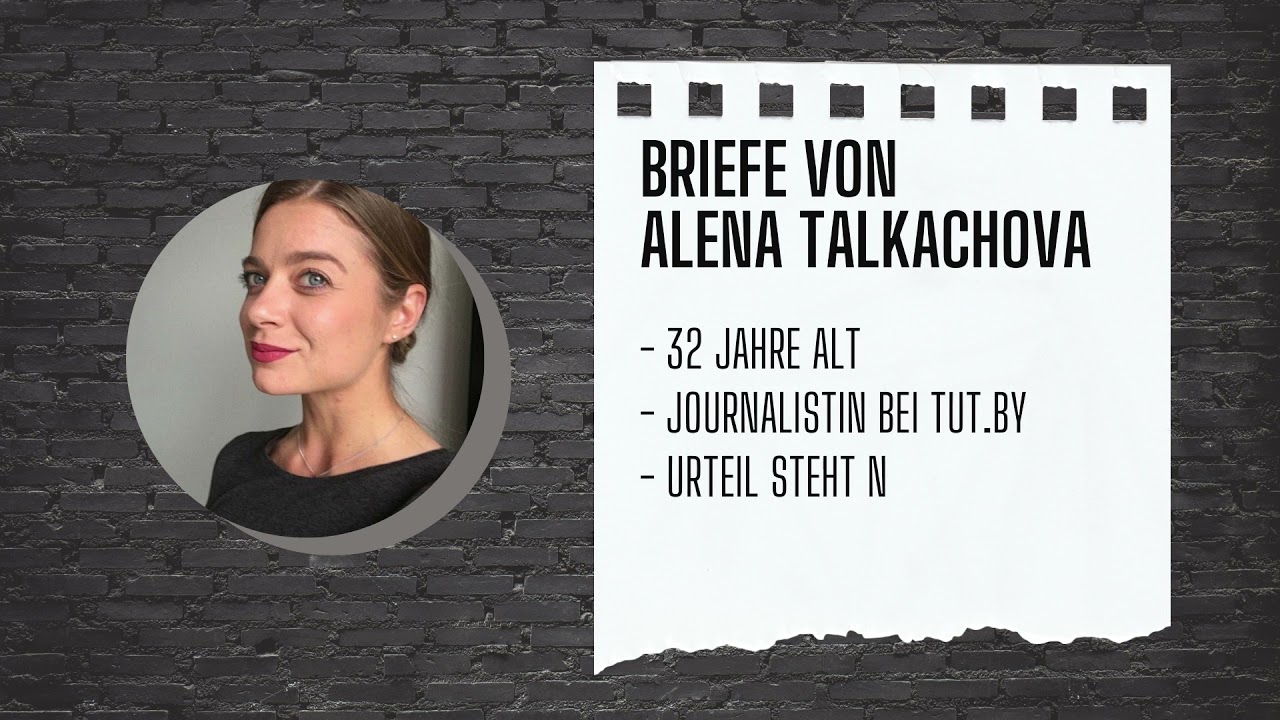Voices from Prison:  Micha Fritz Alena reading Talkachova's letter from Prison in Belarus