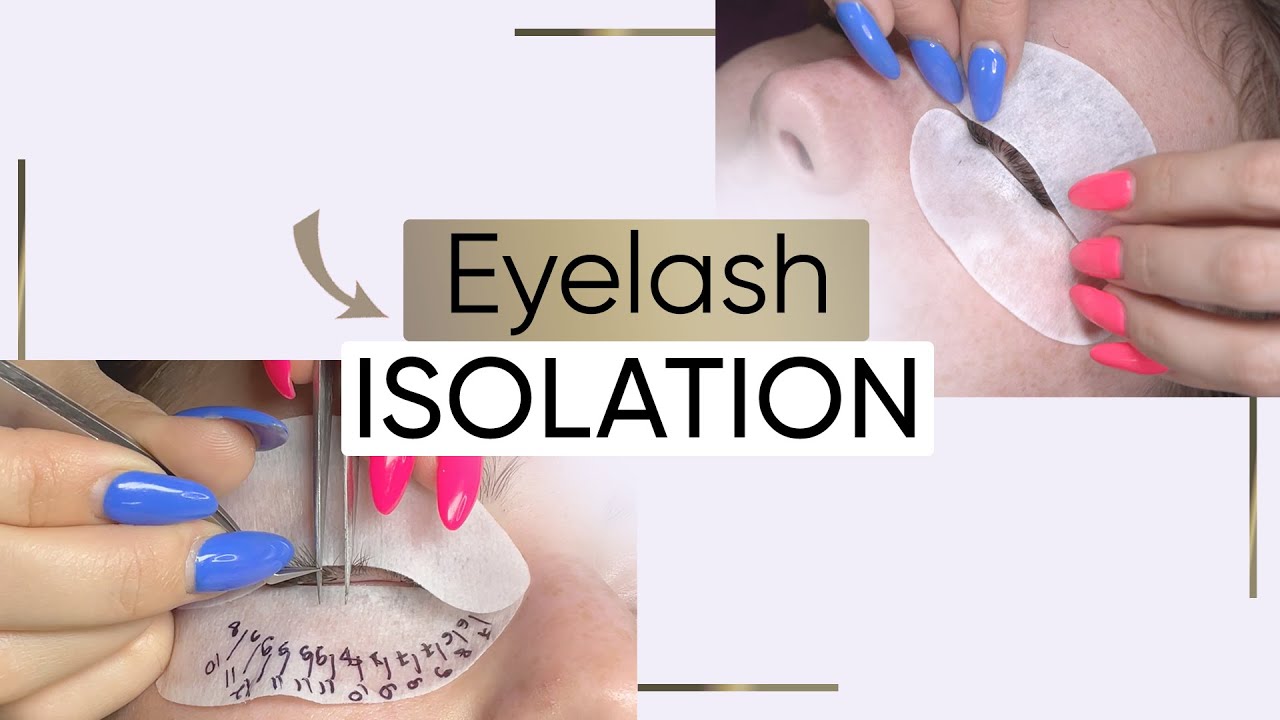 HOW TO ISOLATE EYELASHES IN WORK | Accelerate the extension with these ...