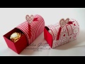 Stampinup ferrero rocher valentines mini post box tutorial