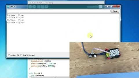 Lesson 24 Using the Ultrasonic Sensor HC-SR04 Read Distance from the Serial Monitor