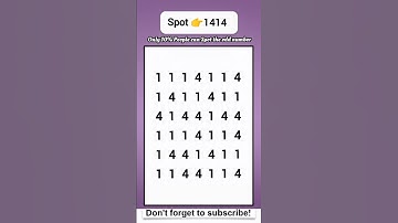 Spot the 1414 - Math Quiz  #maths #quiz #shorts #gk #education