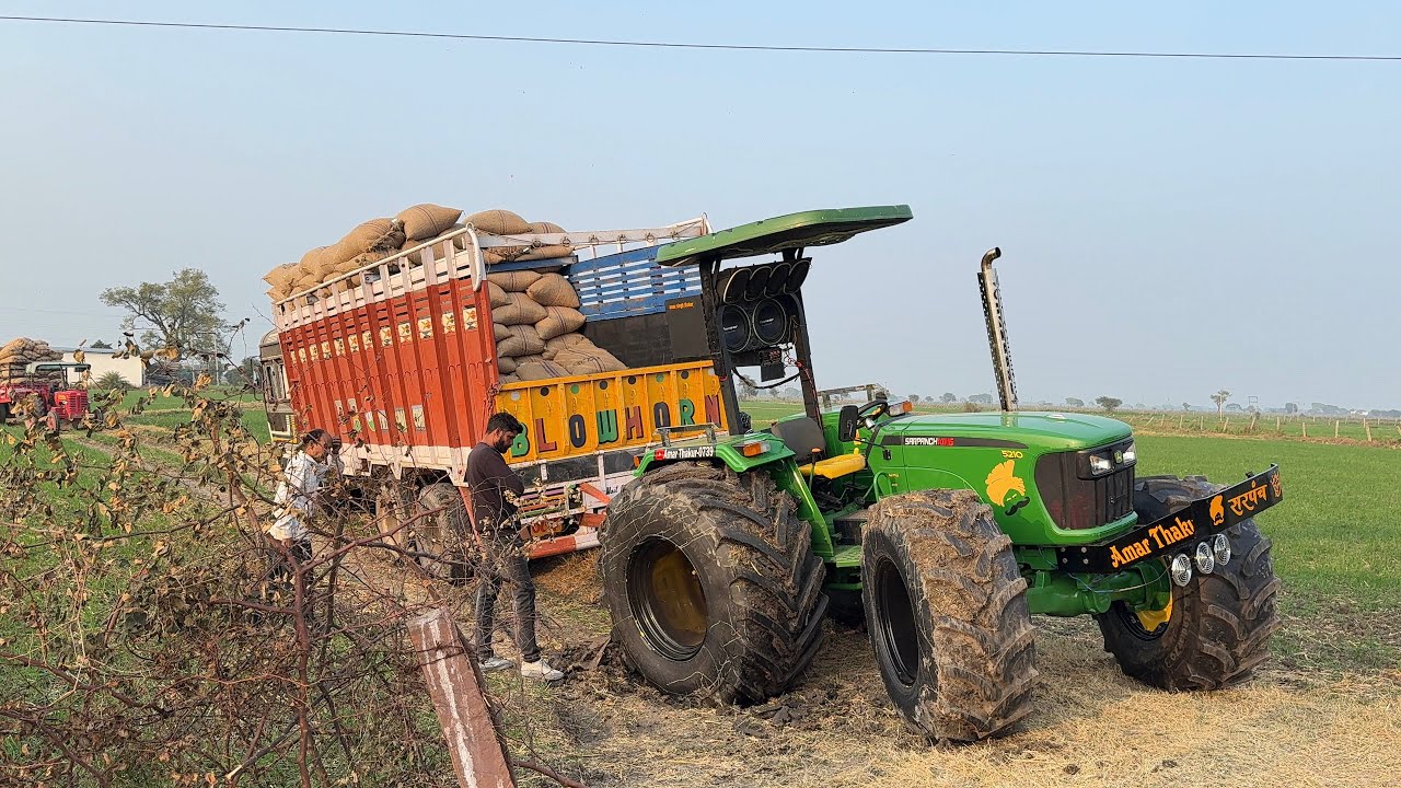 Track poling by john deere sarpanch king 