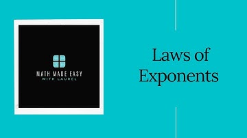 Laws of Exponents Part 1