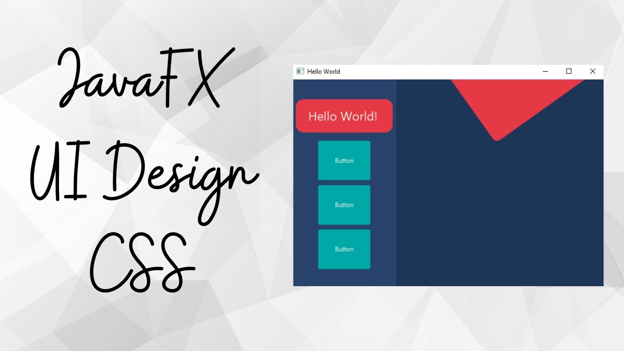 JavaFX UI Design CSS #0 - fx-background-color - YouTube