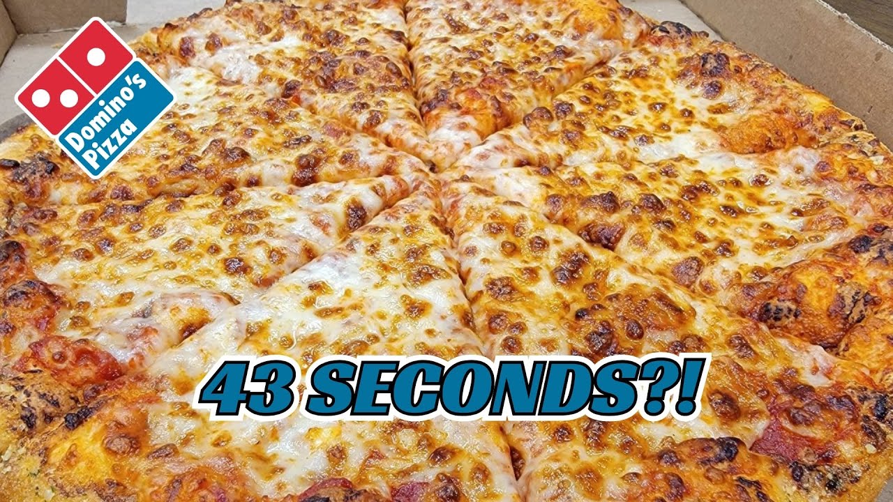 Domino's Medium Pizza Challenge Under 3 Minutes - YouTube