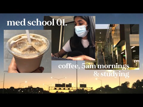 med school vlog 01 🩺☕️ / 5am mornings, coffee and hospital placement