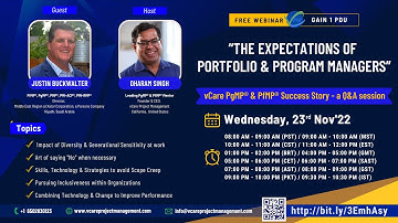 The Expectations of Portfolio & Program Managers Promo PgMP & PfMP Success Story | Justin Buckwalter