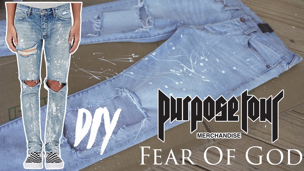 FEAR OF GOD PURPOSE TOUR DENIM DIY